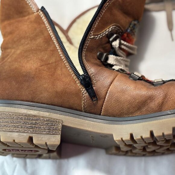 Rieker Boots Women  Zipper on inside of boots  Size 9 NEW - Picture 8 of 9